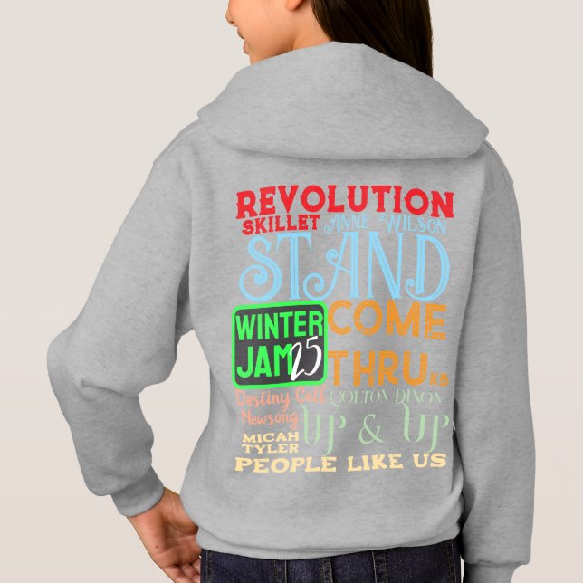 Winter Jam 2025 Jam Nation Skillet Anne Wilson Hoodie (Rückseite)