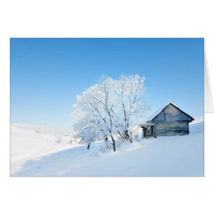 Winter-Kabinen-Landschaft