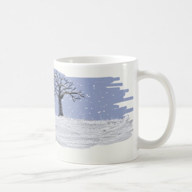 Winter-Kaffee-Tasse Kaffeetasse (Rechts)