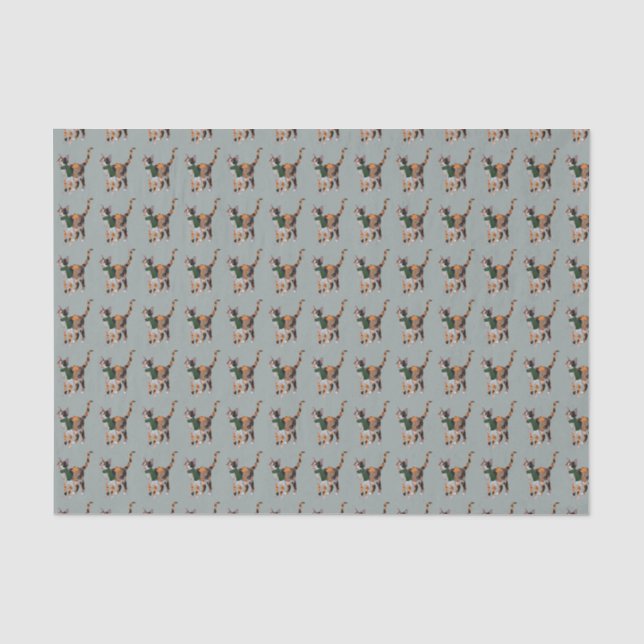 WINTER-KALIKOcat-Seidenpapier Seidenpapier (Vorderseite)