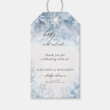 Winter kalt draußen blaues Wunderland Babyparty