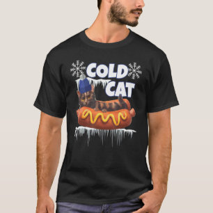 Winter-Kalte Katze T-Shirt