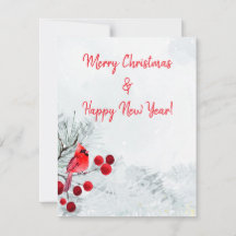 Winter Kardinal Frohe Weihnachten