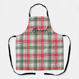 Winter Kariert Tartan Weihnachten Rote Klassische  Schürze