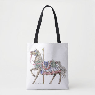 Winter-Karussellpferd-Tragetasche Tasche