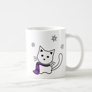 Winter-Kätzchen-Tasse Kaffeetasse