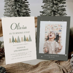 Winter Kindergeburtstag Party Einladung