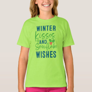 Winter Kisses And Snowflake Wishes-51963 T-Shirt