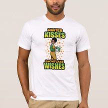 Winter Kisses Snowflake wünscht Black Woman Sista