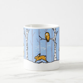 Winter kommt kaffeetasse