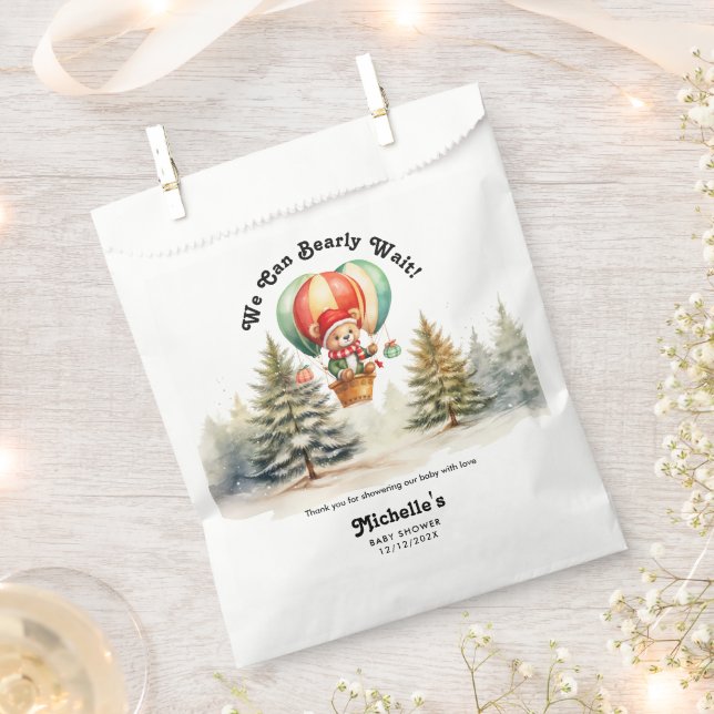 Winter können wir frühzeitig auf Weihnachtsdusche  Geschenktütchen (Ausgeschnitten)