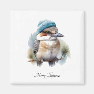 Winter-Kookaburra-Wünsche, individuell Magnet