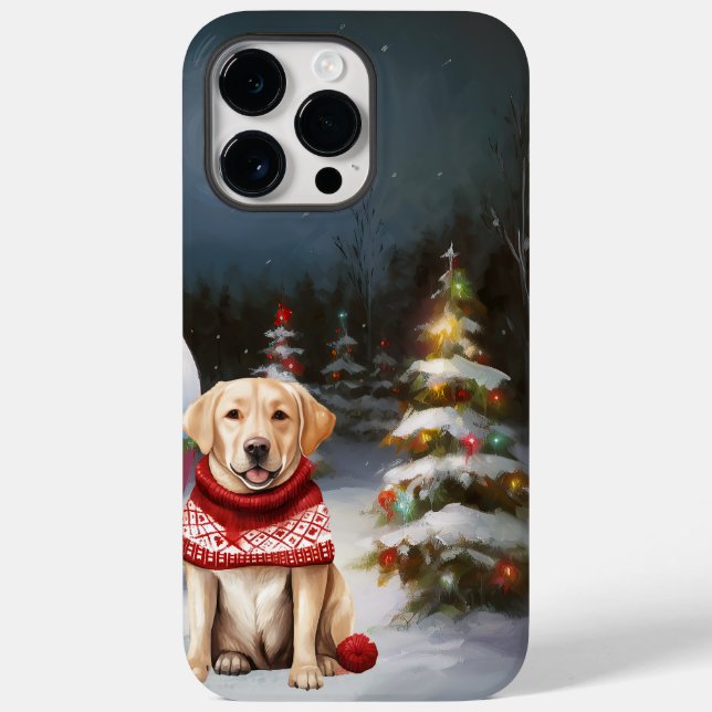 Winter Labrador Caravan Weihnachtsabenteuer Case-Mate iPhone 14 Pro Max Hülle (Rückseite)