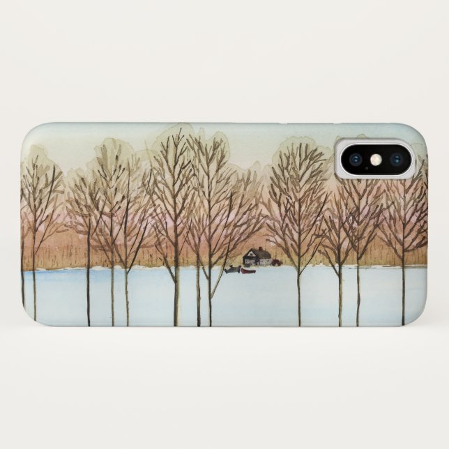 Winter Lake iPhone Case (Rückseite (Horizontal))