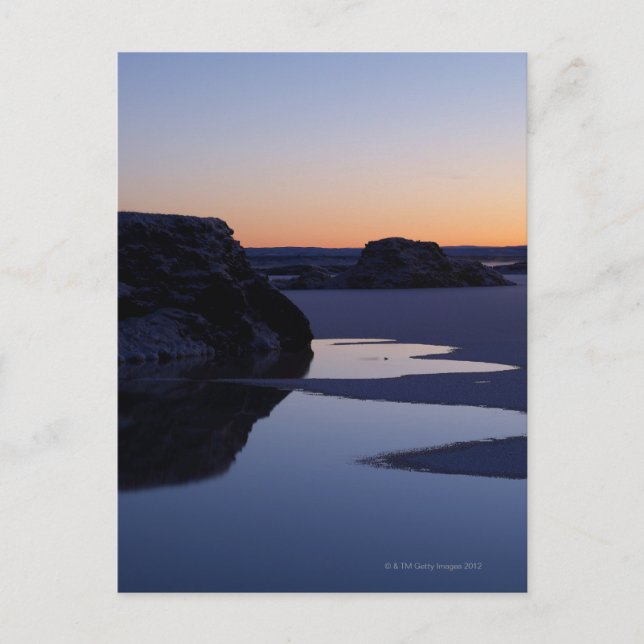 Winter, Lake Myvatn, Iceland Postkarte (Vorderseite)