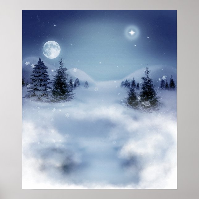 Winter Landscape Poster (Vorne)