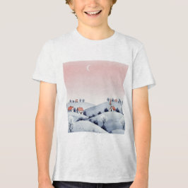 Winter landscape Tri-Blend shirt
