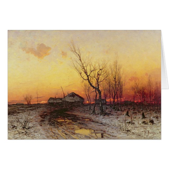 Winter-Landschaft (Vorderseite (Horizontal))