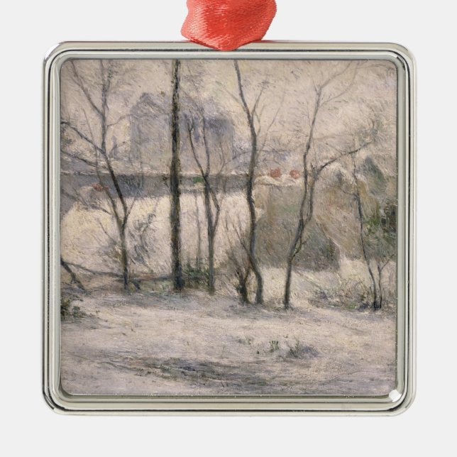 Winter-Landschaft, 1879 Ornament Aus Metall (Vorne)