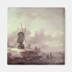 Winter-Landschaft 3 Magnet