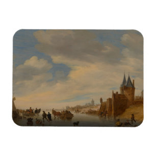 Winter-Landschaft in Arnhem   1653 Magnet
