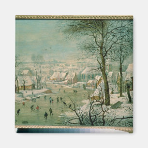 Winter-Landschaft Magnet