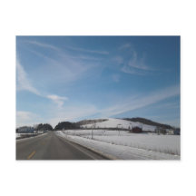 Winter Landschaft mit Hügel in Ohio