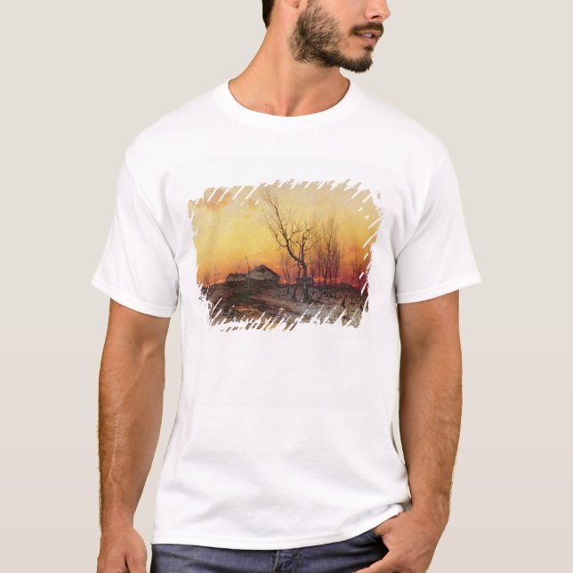 Winter-Landschaft T-Shirt (Vorderseite)