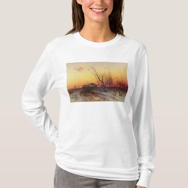 Winter-Landschaft T-Shirt (Vorderseite)