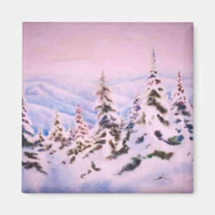 Winter Landschaftsmagnet Magnet