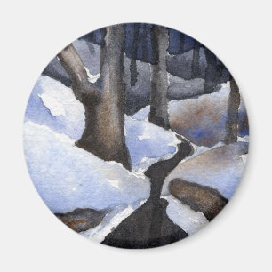 Winter Landschaftsmagnet Magnet