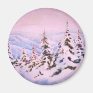 Winter Landschaftsmagnet Magnet