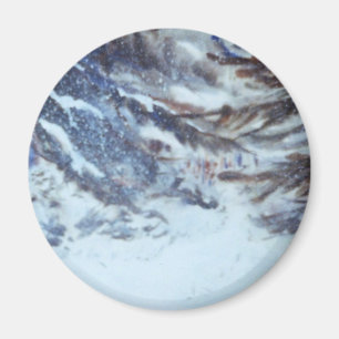 Winter Landschaftsmagnet Magnet