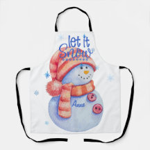 Winter lassen es Schnee Schneemann