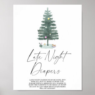 Winter Late night diaper game Poster