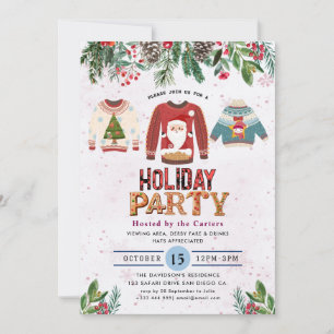 Winter Laurel   Holiday Cocktail Party Einladung