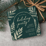 Winter Laurel Holiday Party Einladung<br><div class="desc">Eine schicke und elegante Urlaubsparty-Einladung in einzigartiger quadratischer Form,  geschmückt mit feinem botanischem Blattwerk. Eine schöne,  naturlich inspirierte Wahl für Ihre Ansammlungen zu Weihnachten 2023,  die Sie einfach mit Ihren Veranstaltungsdetails personalisieren können.</div>