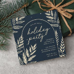 Winter Laurel Holiday Party Einladung<br><div class="desc">Eine schicke und elegante Urlaubsparty-Einladung in einzigartiger quadratischer Form,  geschmückt mit feinem botanischem Blattwerk. Eine schöne,  naturlich inspirierte Wahl für Ihre Ansammlungen zu Weihnachten 2021,  die Sie einfach mit Ihren Veranstaltungsdetails personalisieren können.</div>
