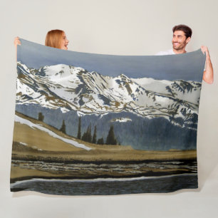 Winter Leadville Colorado Bergwelt Landschaft Fleecedecke