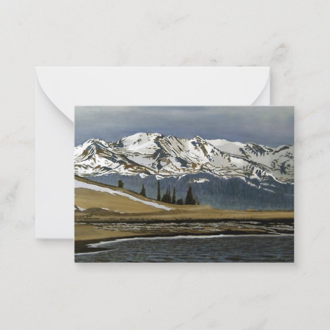 Winter Leadville Colorado Bergwelt Landschaft Mitteilungskarte (Vorderseite)