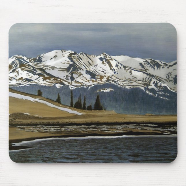 Winter Leadville Colorado Bergwelt Landschaft Mousepad (Vorne)