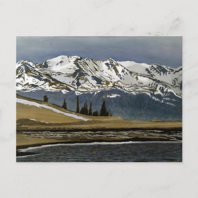 Winter Leadville Colorado Bergwelt Landschaft Postkarte (Vorderseite)