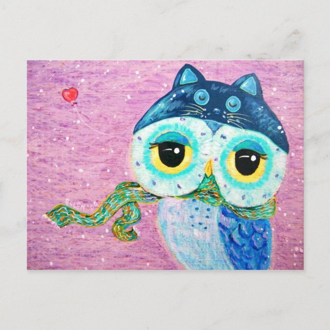 Winter-Liebe Postkarte (Vorderseite)