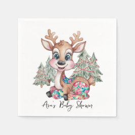 Winter Little Rentier Sewn Patchwork Kinderdusche Serviette