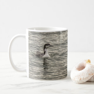 Winter Loon Birds Water Sees Kaffeezucht Tasse