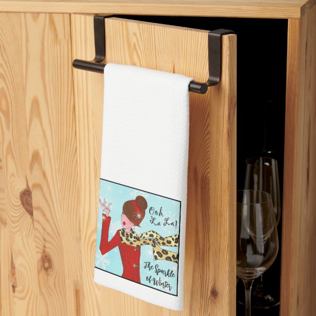 "Winter Magic" DIVA Serviette de cuisine (Pliage en tiers)