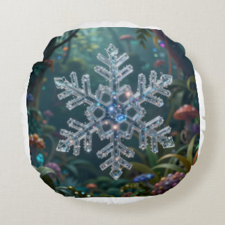 Winter magic found in the most unexpected places.  rundes kissen