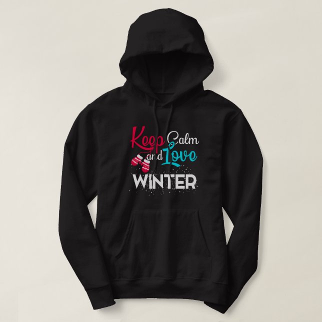 Winter Magic Retro Weihnachtsdesign Hoodie (Design vorne)