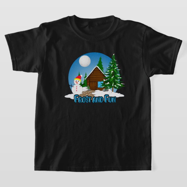 Winter Magic Retro Weihnachtsdesign T-Shirt (Ablage )