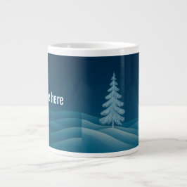Winter Magic Tasse - Personalisiertes Schneebaumde